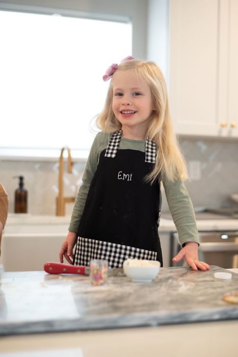 Kids Personalized Aprons - Preschool though Big Kid sizes