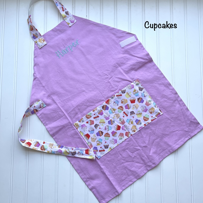 Kids Personalized Aprons - Preschool though Big Kid sizes
