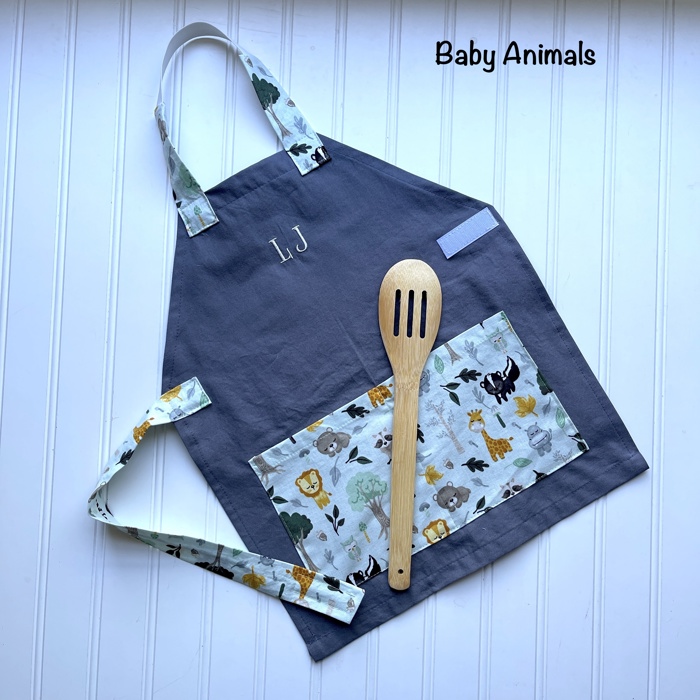 Kids Personalized Aprons - Preschool though Big Kid sizes