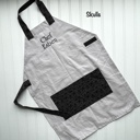 Skulls Kids Personalized Aprons - Preschool though Big Kid sizes