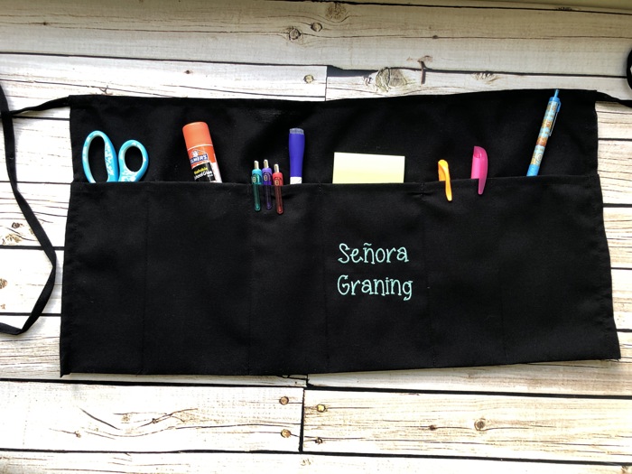 Personalized Teacher Apron