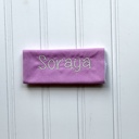 Orchid Back to School Handle Wrap - Handmade in the USA