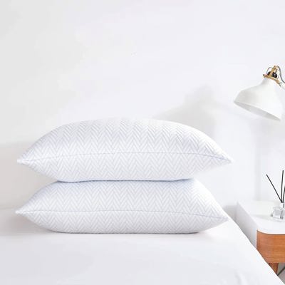 2-Pack | Soft & Plush Fiber Fill Adjustable Cooling Sleeping Pillow