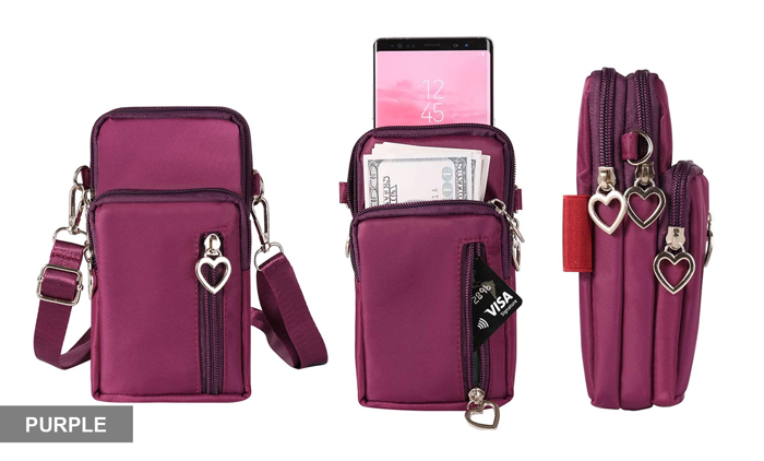 Women's Shoulder Strap Mini Cross-Body Cell Phone?Wallet Pouch Bag
