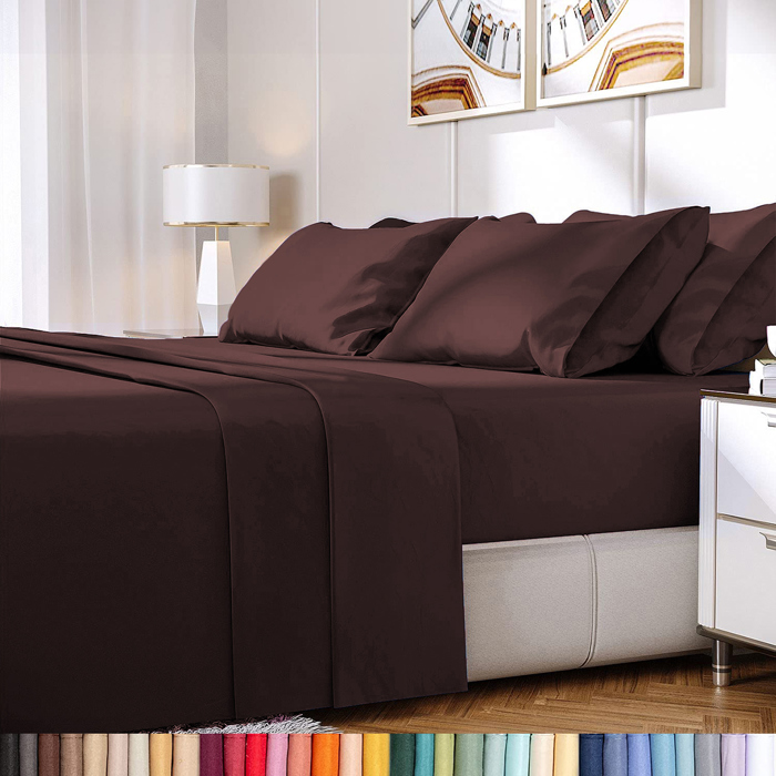 Hotel Luxury 2000 Series 6-Piece Rayon from Bamboo Cooling Bed Sheet Set