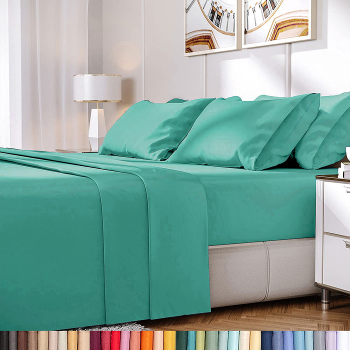 Hotel Luxury 2000 Series 6-Piece Rayon from Bamboo Cooling Bed Sheet Set