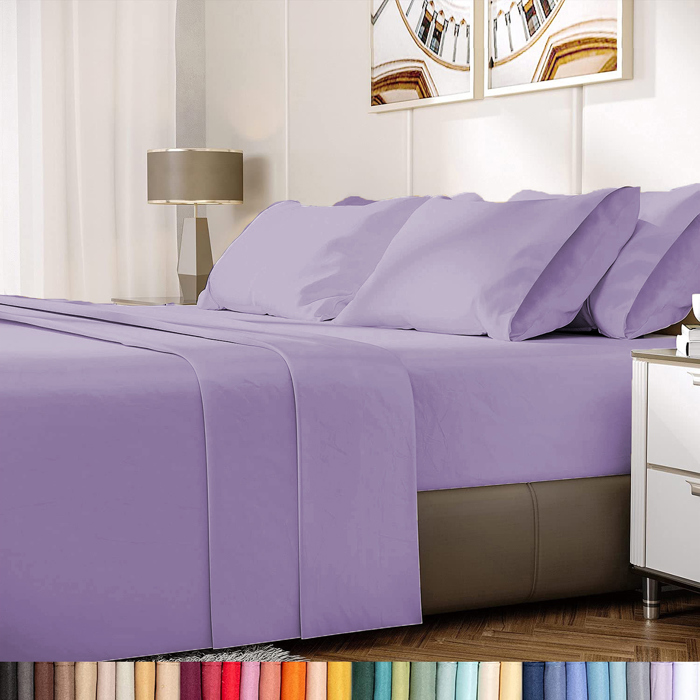 Hotel Luxury 2000 Series 6-Piece Rayon from Bamboo Cooling Bed Sheet Set