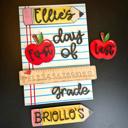  First Day of School Kids Photo Prop Personalized Sign 