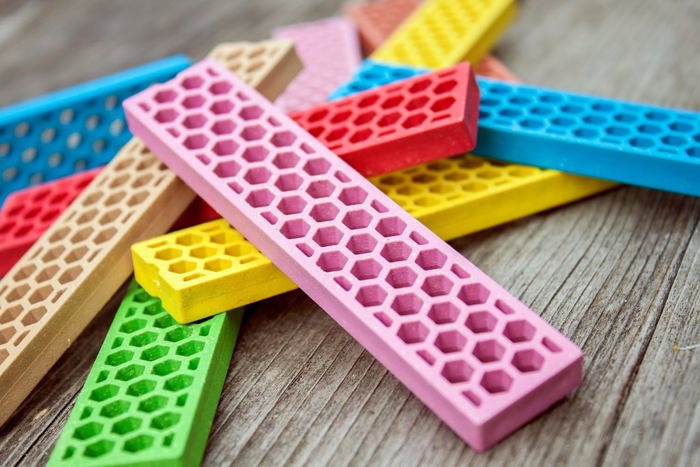 200 Piece Perfect Blocks Building Set, Multicolor
