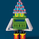  200 Piece Perfect Blocks Building Set, Multicolor