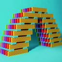  200 Piece Perfect Blocks Building Set, Multicolor
