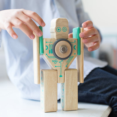 Magbot Magnetic Wooden Block Set