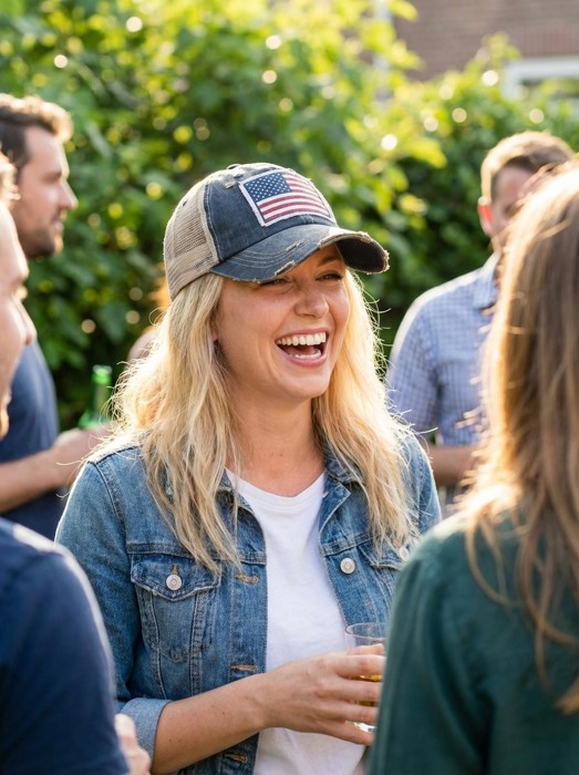 American Flag Hat Blue or Camo