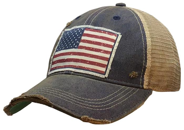 American Flag Hat Blue or Camo