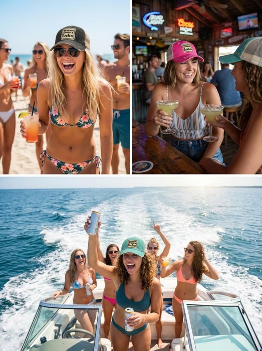 Beaches Booze & Besties Hat