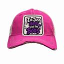  Halloween I'M JUST HERE FOR THE BOOS Patch Trucker Hat