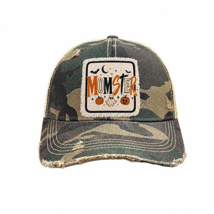 MOMSTER Halloween Patch Trucker Hat