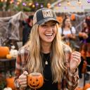  MOMSTER Halloween Patch Trucker Hat