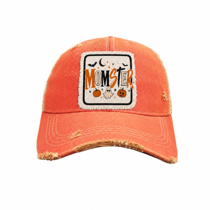 MOMSTER Halloween Patch Trucker Hat