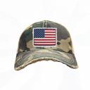 CAMO American Flag Hat Blue or Camo