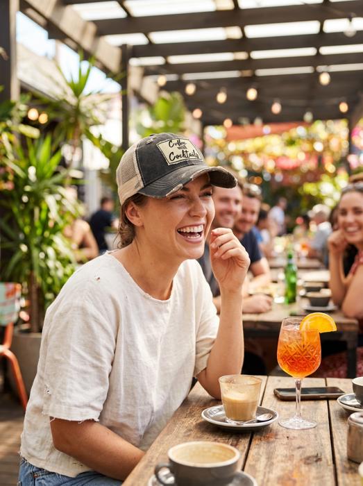Coffee Until Cocktails Hats