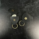  Custom Guitar Pick Gift Set; Bone Pick on a Leather Keychain Pouch with Additional Custom Pick in Pouch