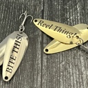  Personalized Fishing Lure Gift Set with Bass Flag Engraved Tin