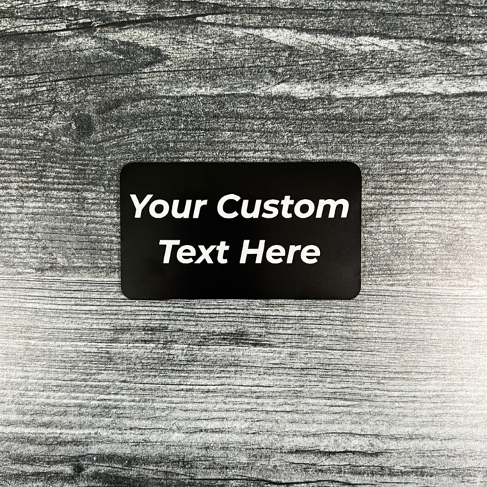 Text Engraved Metal Wallet Card | Custom Encouragement Insert Card | Personalized Gift for Him or Her