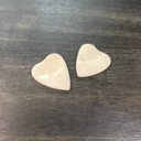  Custom Heart-Shaped Bone Guitar Pick Gift Set with Keychain or Wood Box