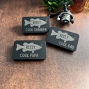  Personalized Fishing Lure Gift Set with Bass Flag Engraved Tin