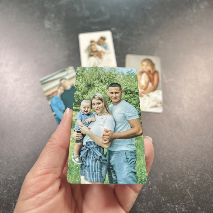 Love You Most Color Wallet Card with Photo on Back | Keepsake Gift for Him