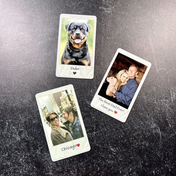 Metal Polaroid Wallet Card with Custom Message | Cute Gift for Him