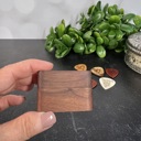  Custom Engraved Guitar Pick with Wooden Magnetic Box: Personalized Keepsake Gift for Music Lovers