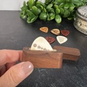  Custom Engraved Guitar Pick with Wooden Magnetic Box: Personalized Keepsake Gift for Music Lovers