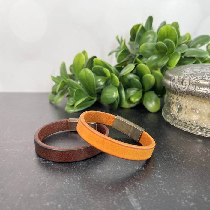 Premium Leather Customized Cuff Bracelet | Personalized Gift for Him or Her 