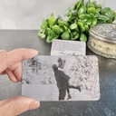  Love You Most Engraved Photo Metal Wallet Insert | 8 Color Options | Keepsake Gift for Him