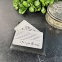  Love You Most Engraved Photo Metal Wallet Insert | 8 Color Options | Keepsake Gift for Him