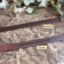  Premium Leather Customized Cuff Bracelet | Personalized Gift for Him or Her 