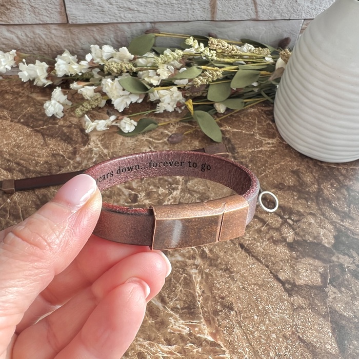 Premium Leather Customized Cuff Bracelet | Personalized Gift for Him or Her 