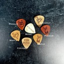  Custom Engraved Guitar Pick with Wooden Magnetic Box: Personalized Keepsake Gift for Music Lovers