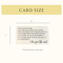  Text Engraved Metal Wallet Card | Custom Encouragement Insert Card | Personalized Gift for Him or Her