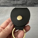  Custom Guitar Pick Gift Set; Bone Pick on a Leather Keychain Pouch with Additional Custom Pick in Pouch