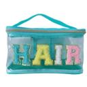 Teal Clear Cosmetic Bag