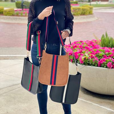 Manhattan Striped Crossbody Bag