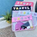  Clear Chenille Patch Bag, Extra Large
