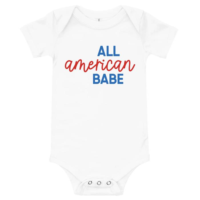 All American Babe 4th of July T-Shirt - Baby Bodysuit