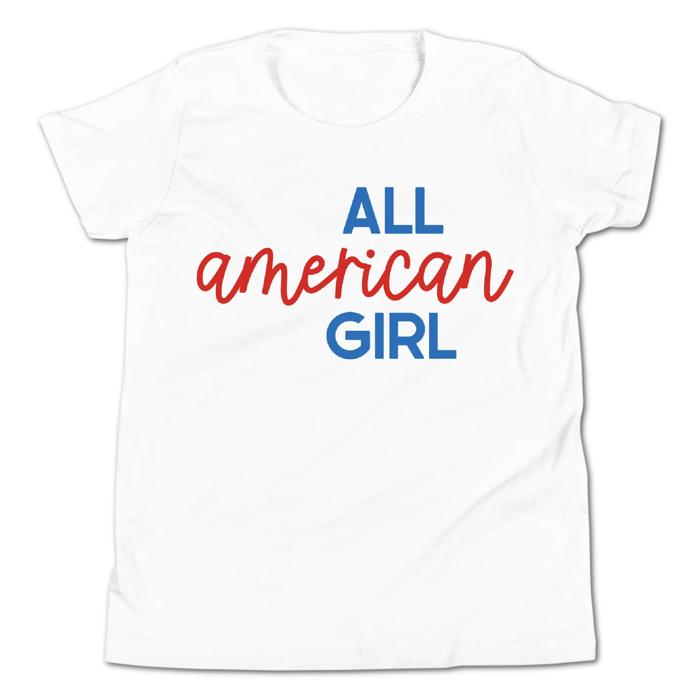 All American Girl 4th of July T-Shirt - Youth
