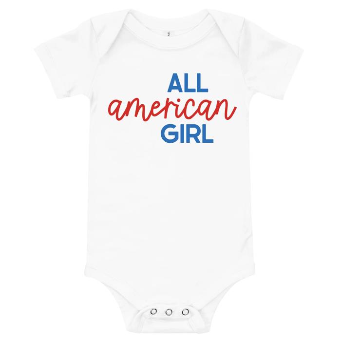All American Girl 4th of July T-Shirt - Baby Bodysuit