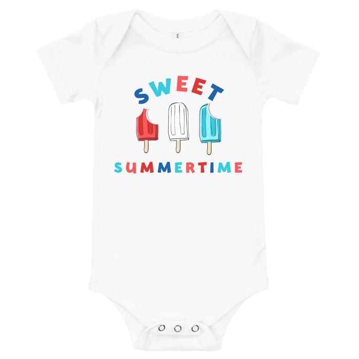Sweet Summertime 4th of July T-Shirt - Baby Bodysuit