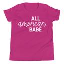  All American Babe 4th of July T-Shirt - Youth